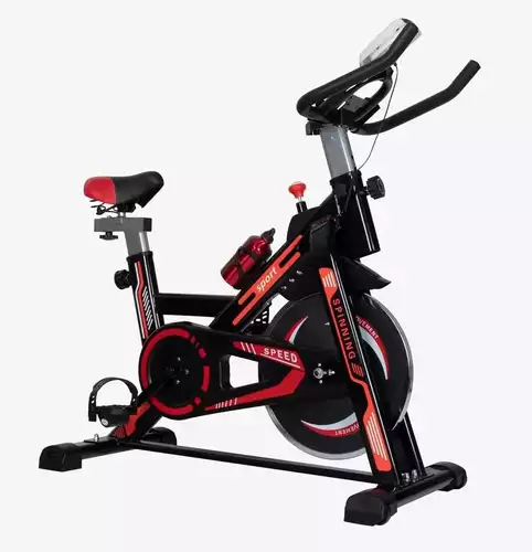 Vertical Indoor Exercise Bike,Adjustable Handlebar and Seat ,Training Fitness Cardio