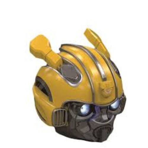 Bumblebee Helmet Lighting Eye Stereo FM Radio Mp3 TF Card Supported Subwoofer Wireless Bluetooth 5 W Bluetooth Speaker  (Yellow, Stereo Channel)