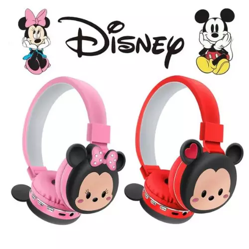Hot Disney Mickey Mouse Headphones Bluetooth Headset Wireless Headphones Stereo Foldable Sport Earphone Microphone Headset Gifts